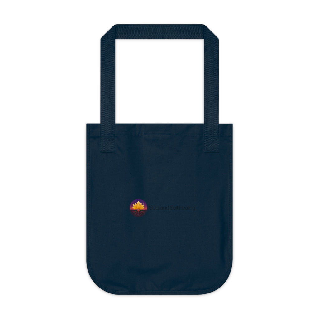 Canvas Tote Bag with Soul And Soil Healing Logo